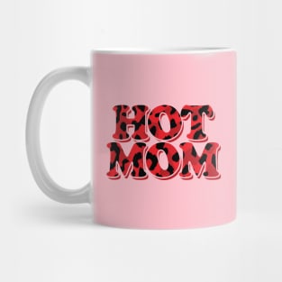 Hot Mom Red Leopard Mug